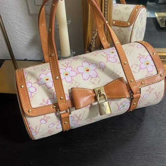Louis Vuitton x Takashi Murakami Cherry Blossom Papillon 30 Handbag - Picture 2 of 7